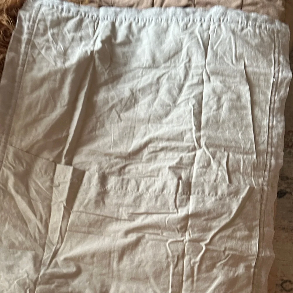 West Elm Euro Sham 20x26 – Quilted Cotton Neutral Beige NEW